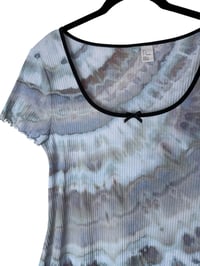 Image 5 of L 90's Babydoll Mini Dress in Muted Stone Agate Ice Dye