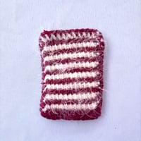 Image 2 of card pouch - red + white 