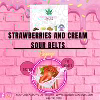 Image 1 of Strawberries And Cream Sour Belts
