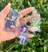 Holographic Gamer Girls Keychains