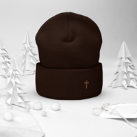Image 10 of Cuffed Beanie (with cross)