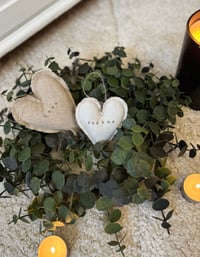 Image 5 of Neutral Fabric Quote Heart