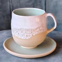 Image 4 of Tazas de desayuno  Blanco, Color y Oro