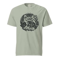 Image 2 of Foraging Block Print Graphic Tee, Nature Inspired Botanical Shirt