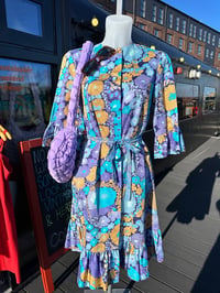 Image 1 of 60'S PSYCHEDELIC POCKET DRESS M