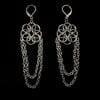 helm flower dangle earrings 
