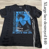 Xlarge Whitney b/blue lace destroyed