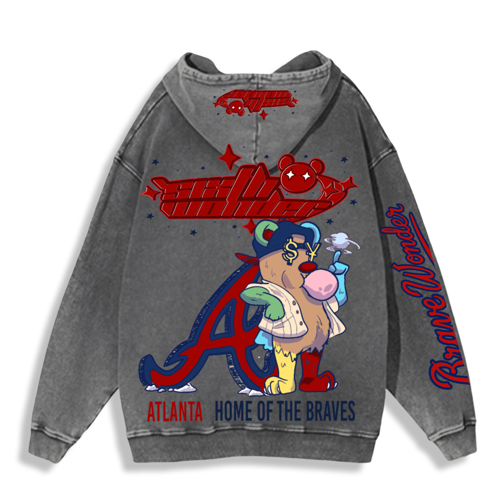 Image of Brave Wonder ATL zip-up hoodie