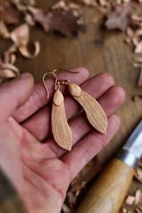 Image 6 of Maple/Sycamore Seed ~Earrings 
