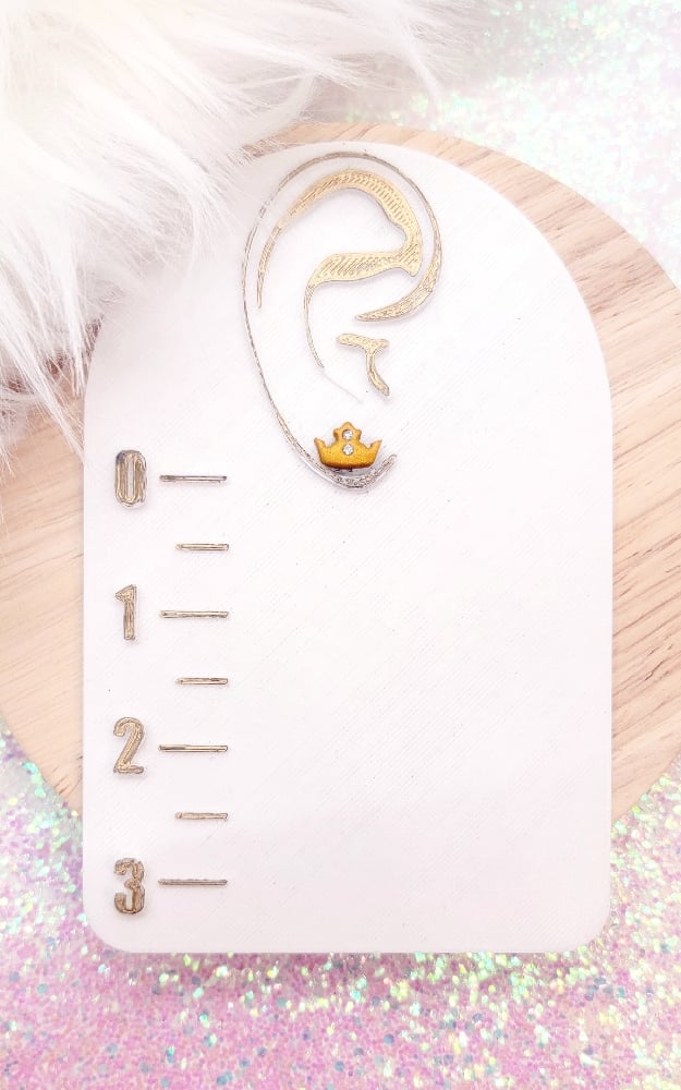 Image of Jeweled Crown Studs 