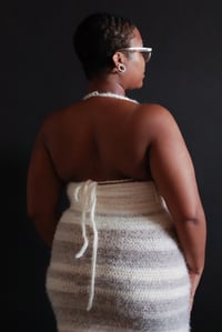 Image 4 of V-Neck Crochet Dress - Fuzzy