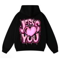 Image 2 of JESUS LOVES YOU HOODIE 