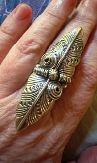 Image 1 of Cool native Sterling statement ring by Limbert Perry