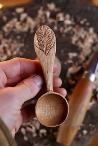 Image 2 of Oak Leaf   Coffee Scoop 