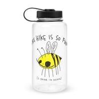 Image 1 of hike is so fun Wide mouth plastic water bottle 