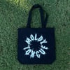 moldy tongue circle tote bag 