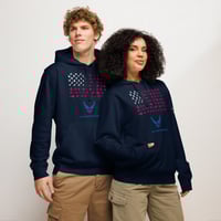 Image 2 of AF Flag Unisex mid-weight hoodie