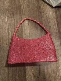 Image 2 of Pink glitter bag