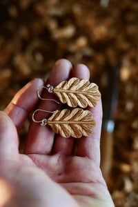 Image 4 of Oak Leaf Earrings ~~
