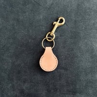 Image 2 of The Round Key Fob - Tan & Tan
