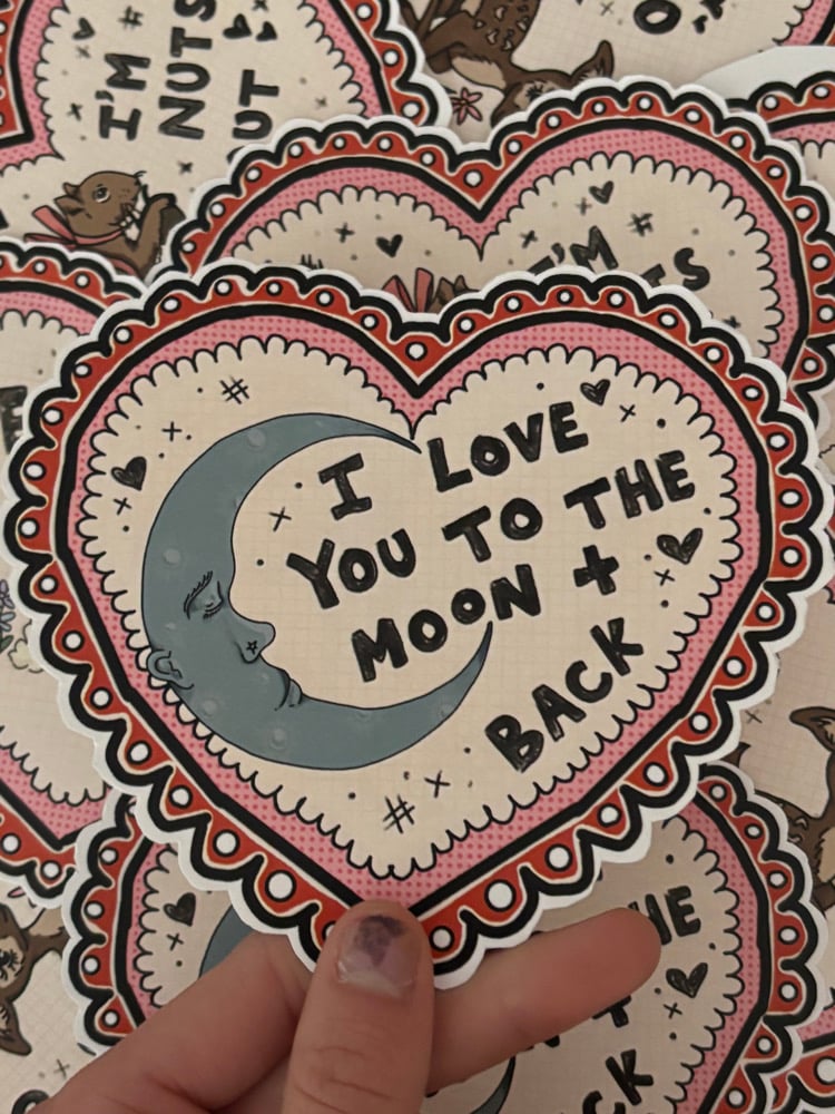 I LOVE YOU TO THE MOON + BACK