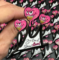 Image 1 of B COOL SHOW LOVE COLLAB PiN WiTH B SALDAÑA