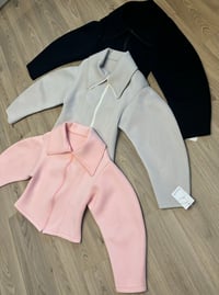 Image 1 of Scuba fold collar jacket - 3 colours