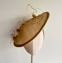 Image 1 of Soft gold saucer headpiece