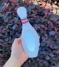 Image 4 of Fused Glass Bowling Pin Mirror