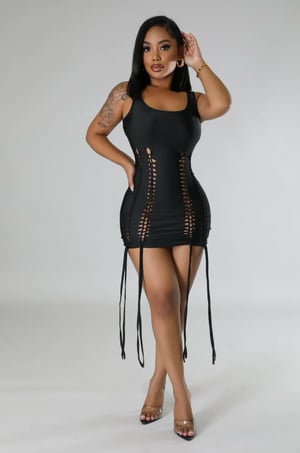 BRAIDED LS COVER-UP & MINI DRESS