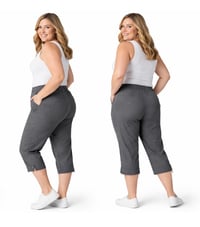 Image 3 of New Sz 22 Roz & Ali 2 Pocket Capri #806*13 (NWOT)