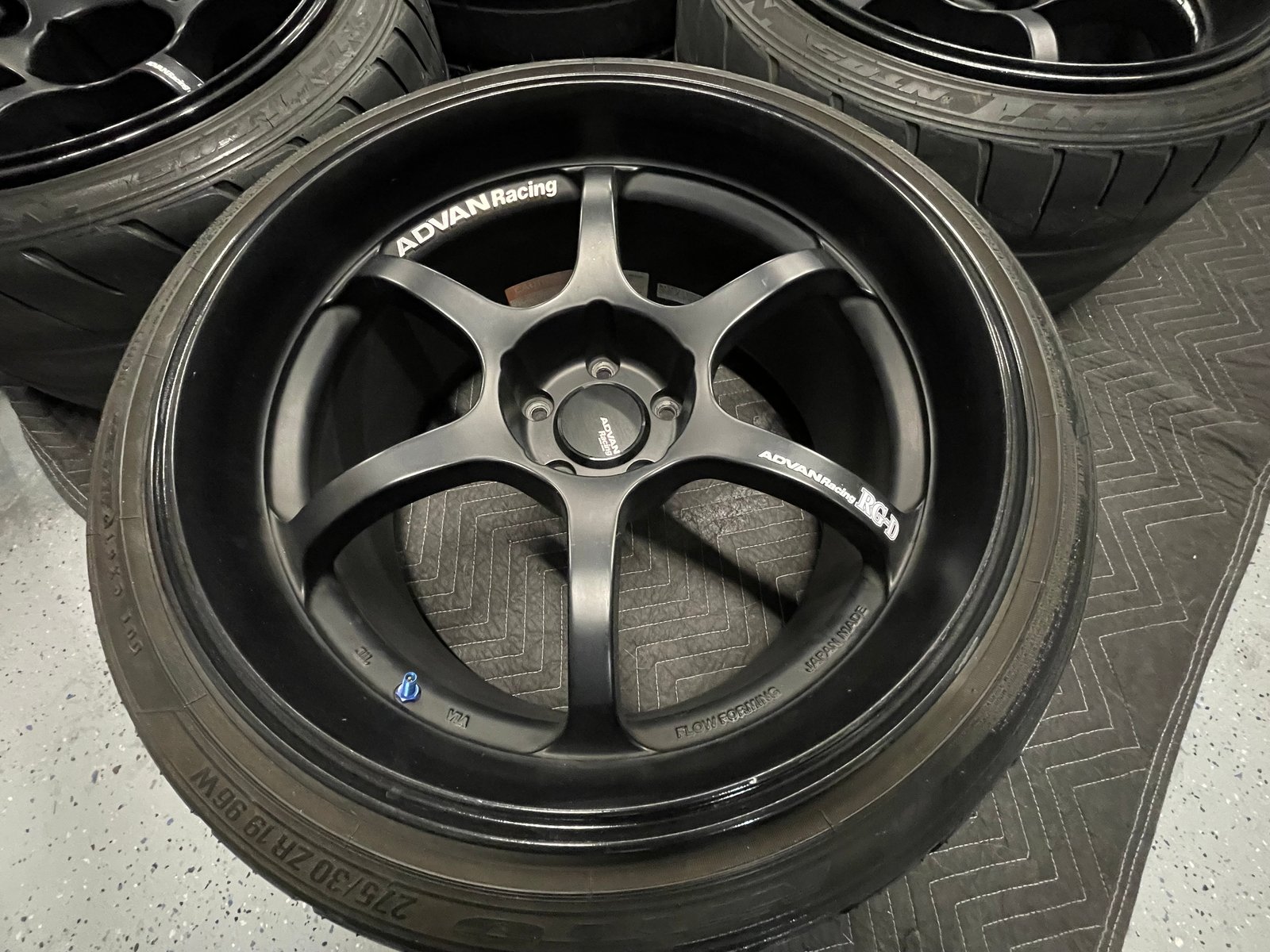 Advan RGD wheels 5x114.3 19x10.5” +15 / +25 square fitment