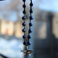 Image 1 of Lapis Lazuli Shark Car Charm