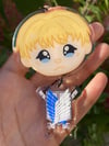 Armin Attack on Titan Keychain And Sticker