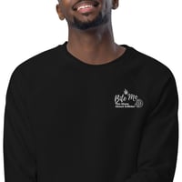Image 5 of Bite Me Podcast Unisex organic raglan sweatshirt