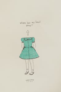 Image of "Where Has My Head Gone" Original Drawing