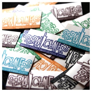 Image of Serial Chillers Logo Stickers - big pack