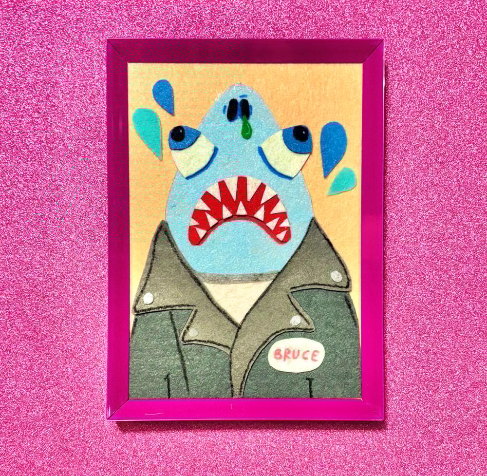 Image of “Sea Scum” Felt Art Piece