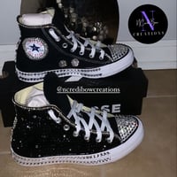 Bling High Top Chucks - One Side