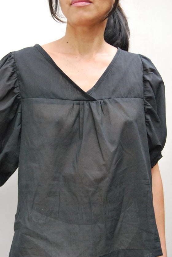 Image of organic cotton voile top 