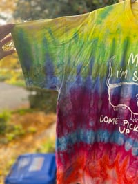 Image 2 of 2XL om I'm Scared Come Pick Me Up Tie Dye Shirt E9