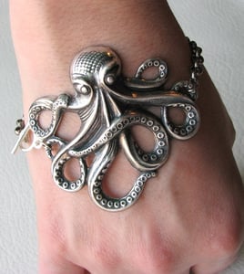 Image of octopus bracelet - silver or gold