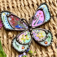 Image 2 of Iridescent Folk Style Butterfly 