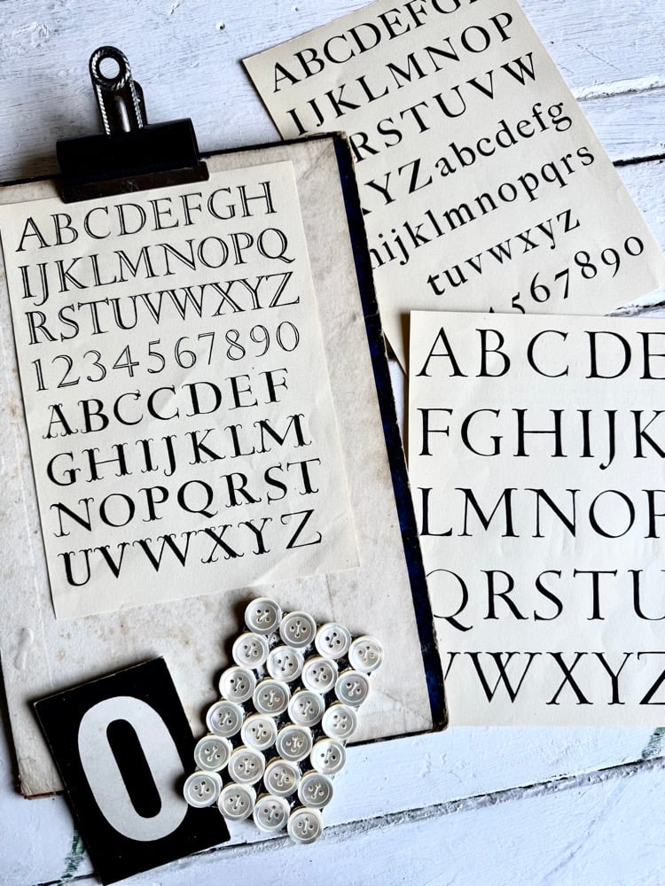 Image of Trio of Alphabet plates #7