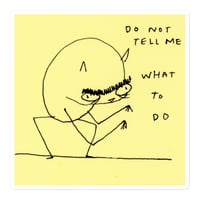 Image 1 of Bubble-free stickers DO NOT TELL ME 