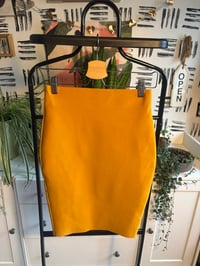 Image 1 of Mustard bodycon skirt