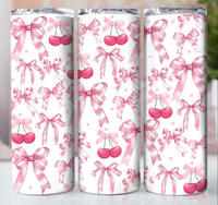 Cherry & bows 20oz tumbler