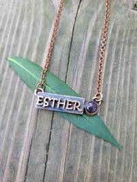 Image 2 of Electroformed Phish inspired ESTHER necklace with Amethyst