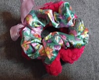 Image 3 of Pair of 2 scrunchies (one w/ charms)