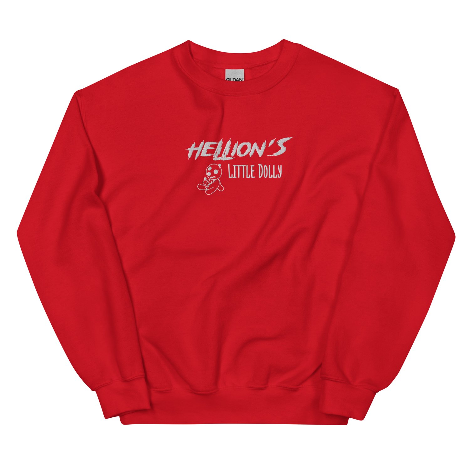 Image of Hellion's little dolly embroidery Unisex Sweatshirt